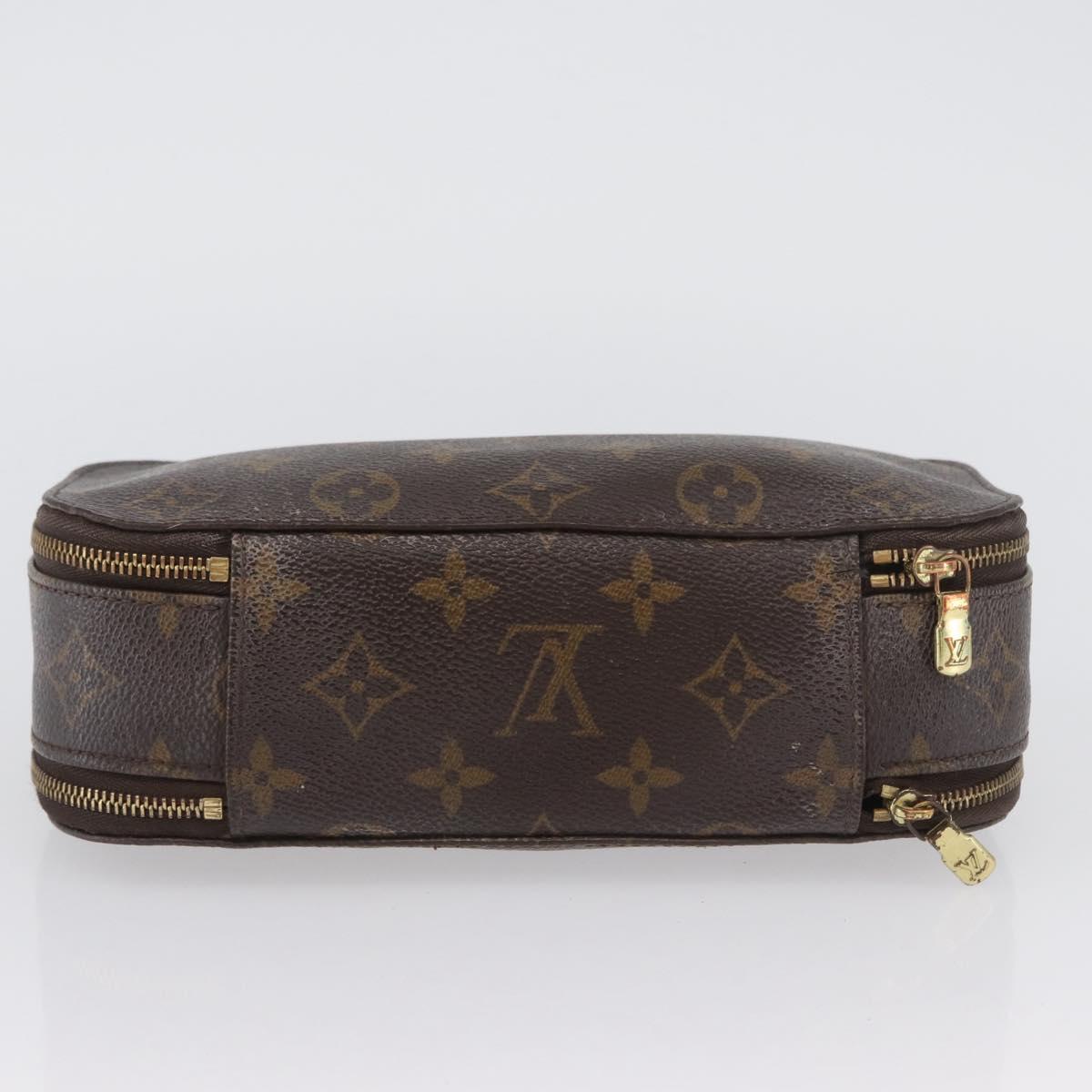 LOUIS VUITTON Monogram Trousse Blush GM Cosmetic Pouch M47505 LV Auth LNZ964