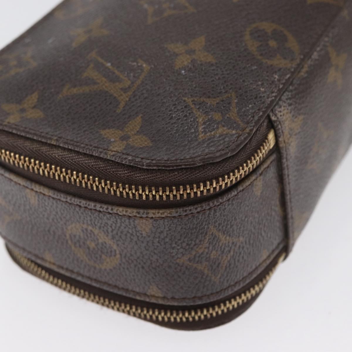 LOUIS VUITTON Monogram Trousse Blush GM Cosmetic Pouch M47505 LV Auth LNZ964