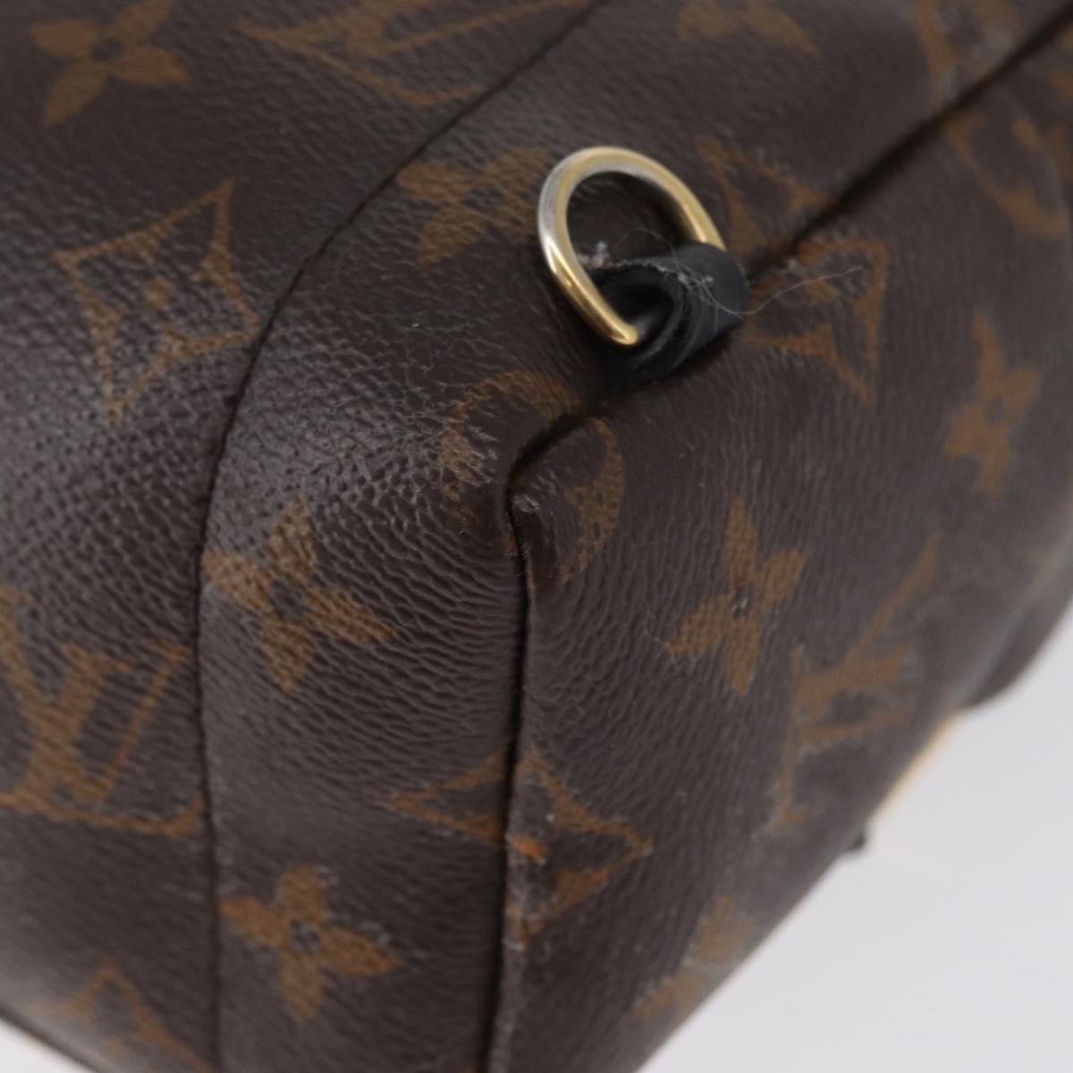 LOUIS VUITTON Monogram Palm Springs MINI Backpack M44873 LV Auth LNZ966