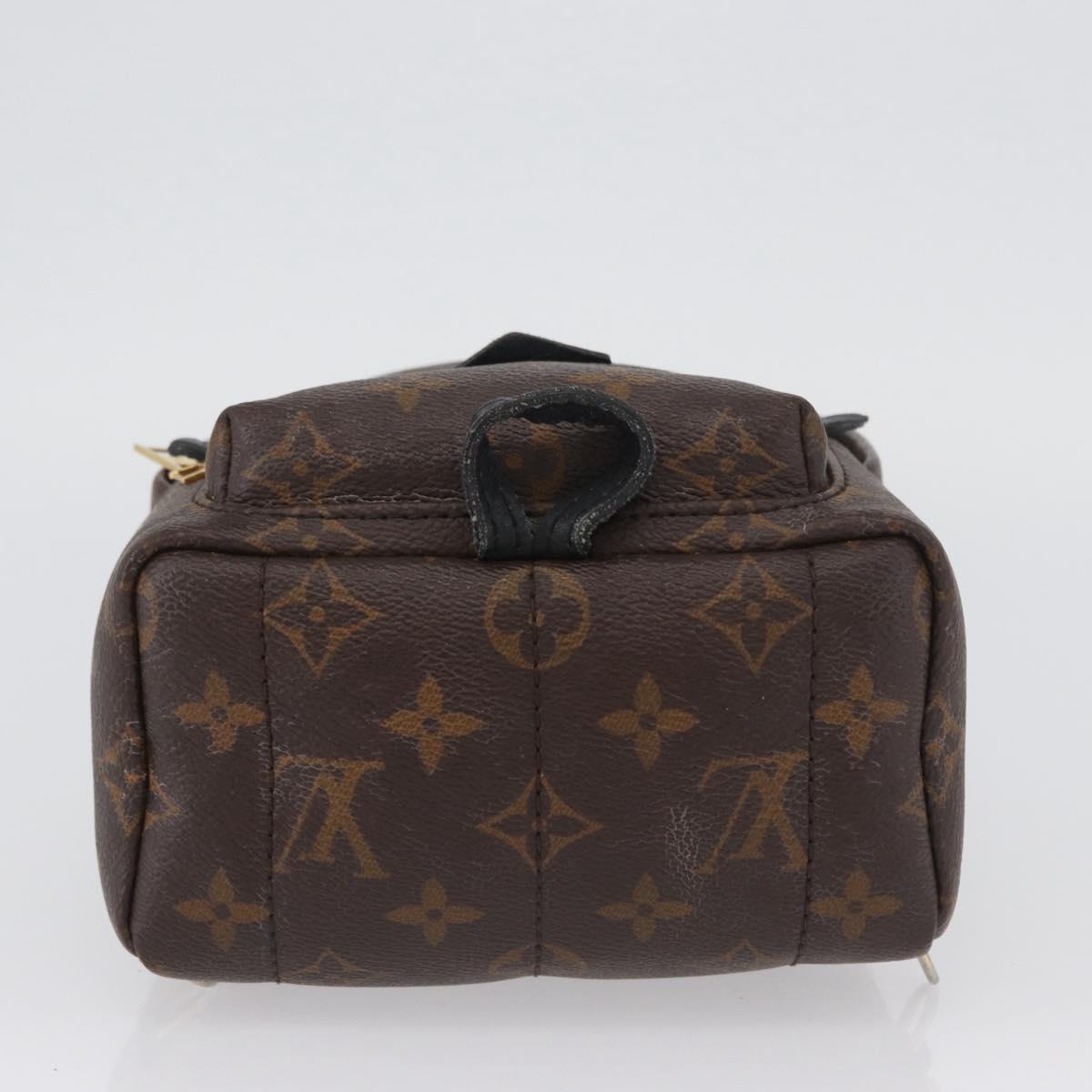 LOUIS VUITTON Monogram Palm Springs MINI Backpack M44873 LV Auth LNZ966