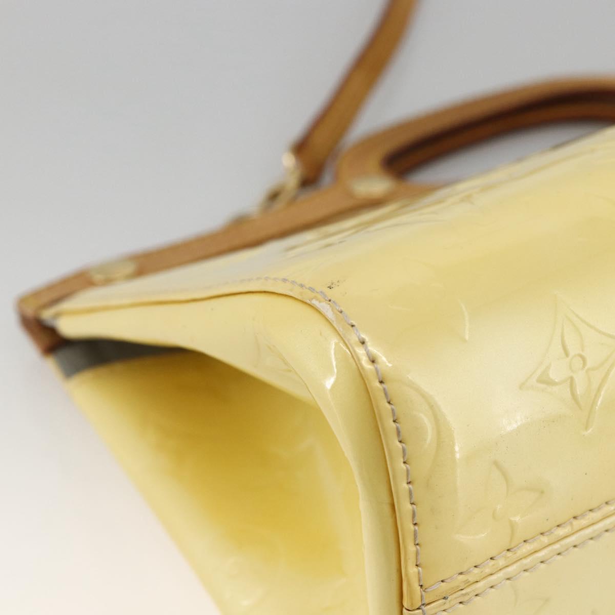 LOUIS VUITTON Monogram Vernis Roxbury Drive Bag 2Way Perle M91374 Auth LNZ982
