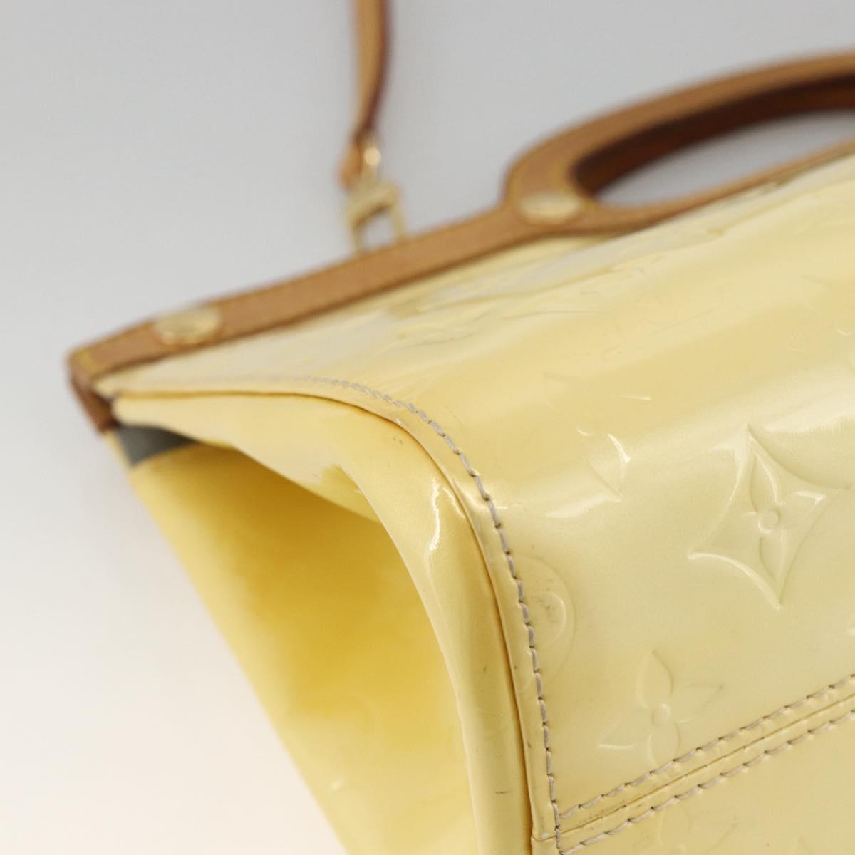 LOUIS VUITTON Monogram Vernis Roxbury Drive Bag 2Way Perle M91374 Auth LNZ982