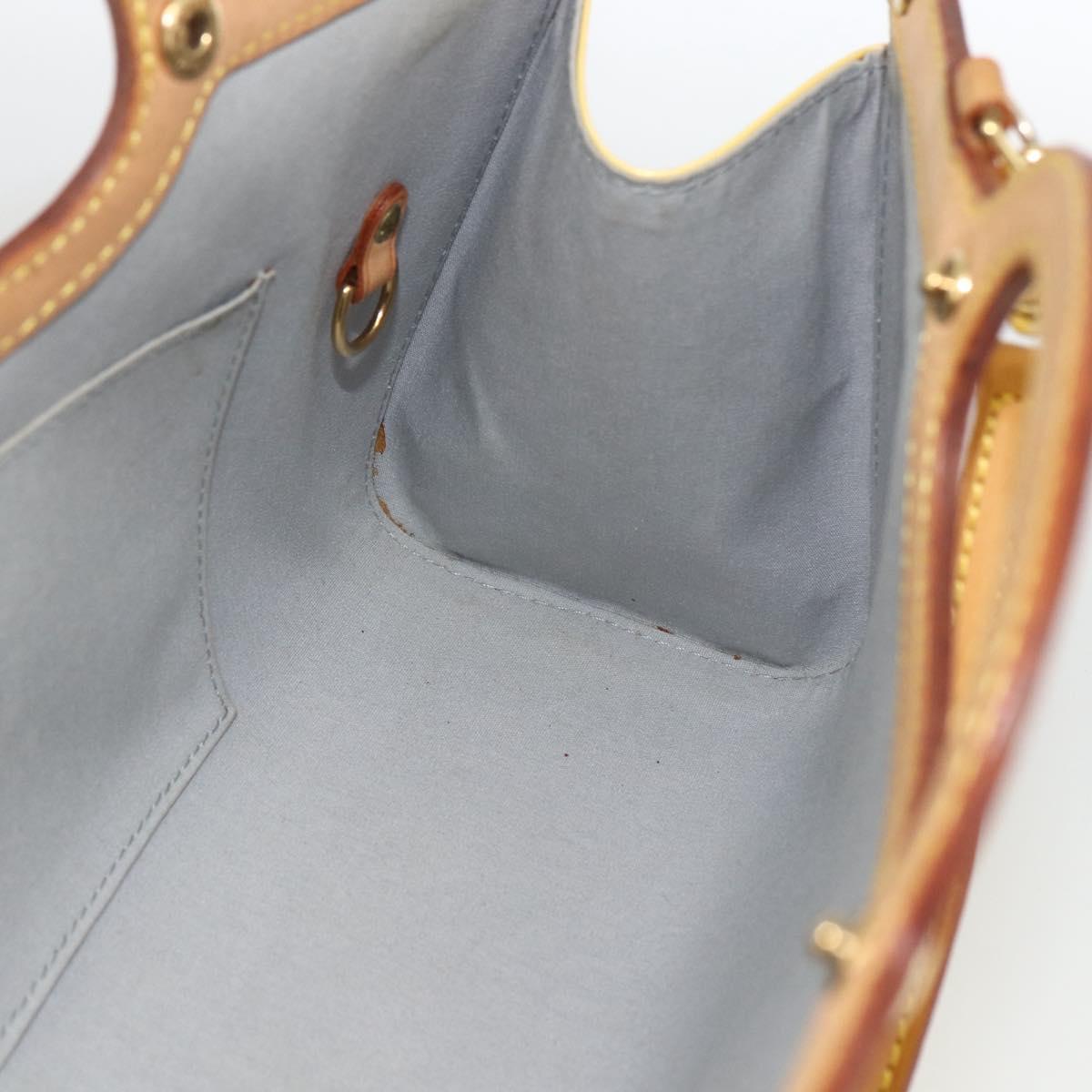 LOUIS VUITTON Monogram Vernis Roxbury Drive Bag 2Way Perle M91374 Auth LNZ982