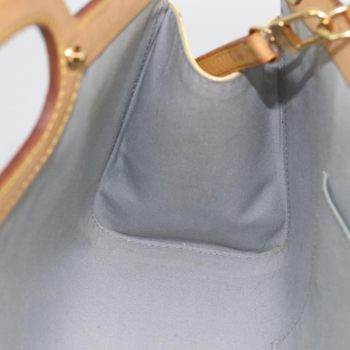 LOUIS VUITTON Monogram Vernis Roxbury Drive Bag 2Way Perle M91374 Auth LNZ982