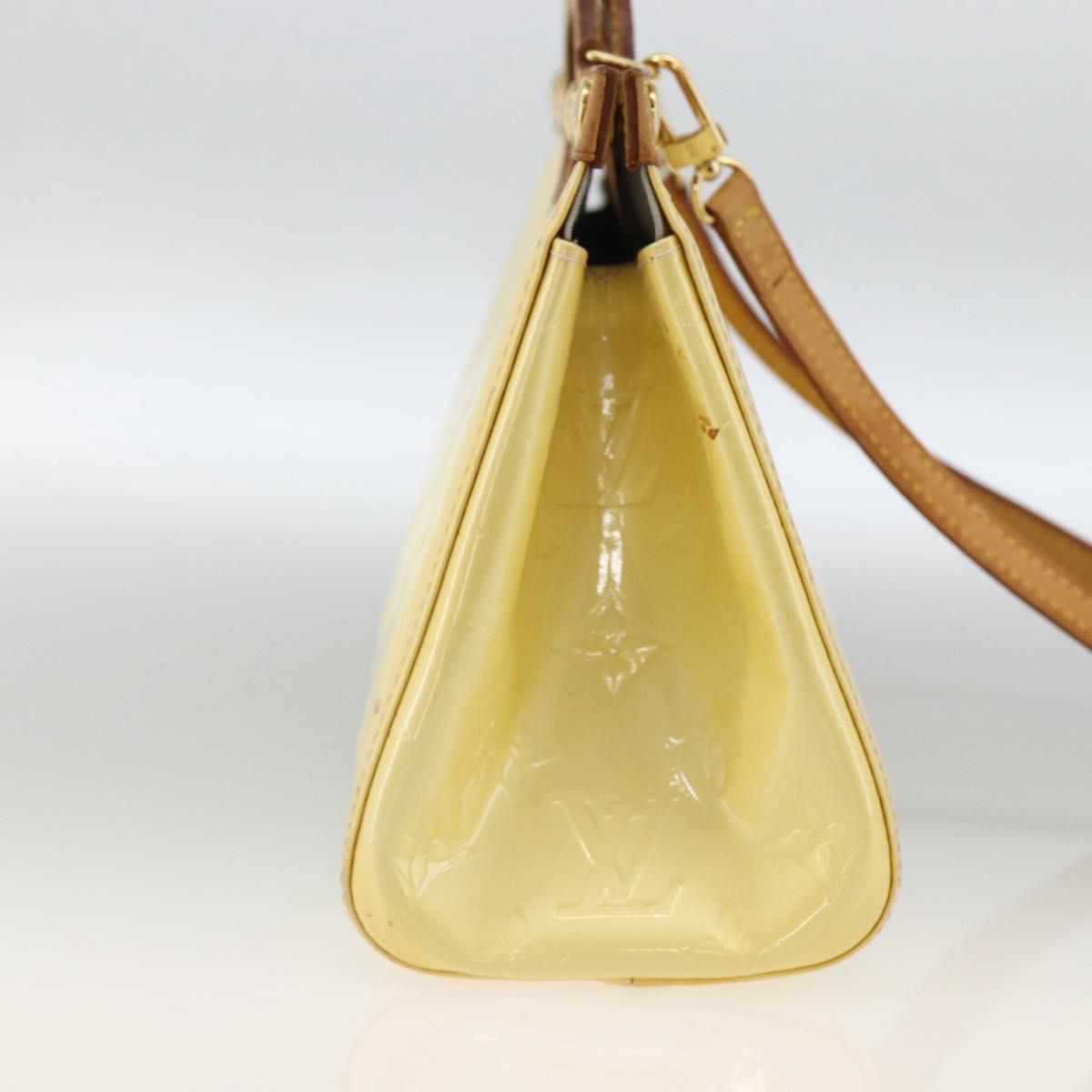LOUIS VUITTON Monogram Vernis Roxbury Drive Bag 2Way Perle M91374 Auth LNZ982