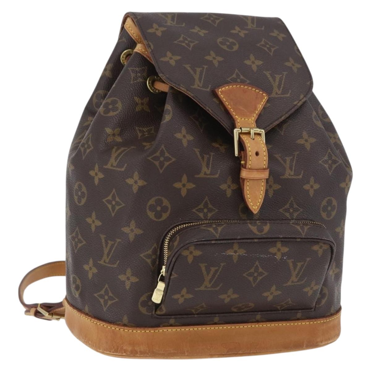 LOUIS VUITTON Monogram Montsouris MM Backpack M51136 LV Auth LNZ990A