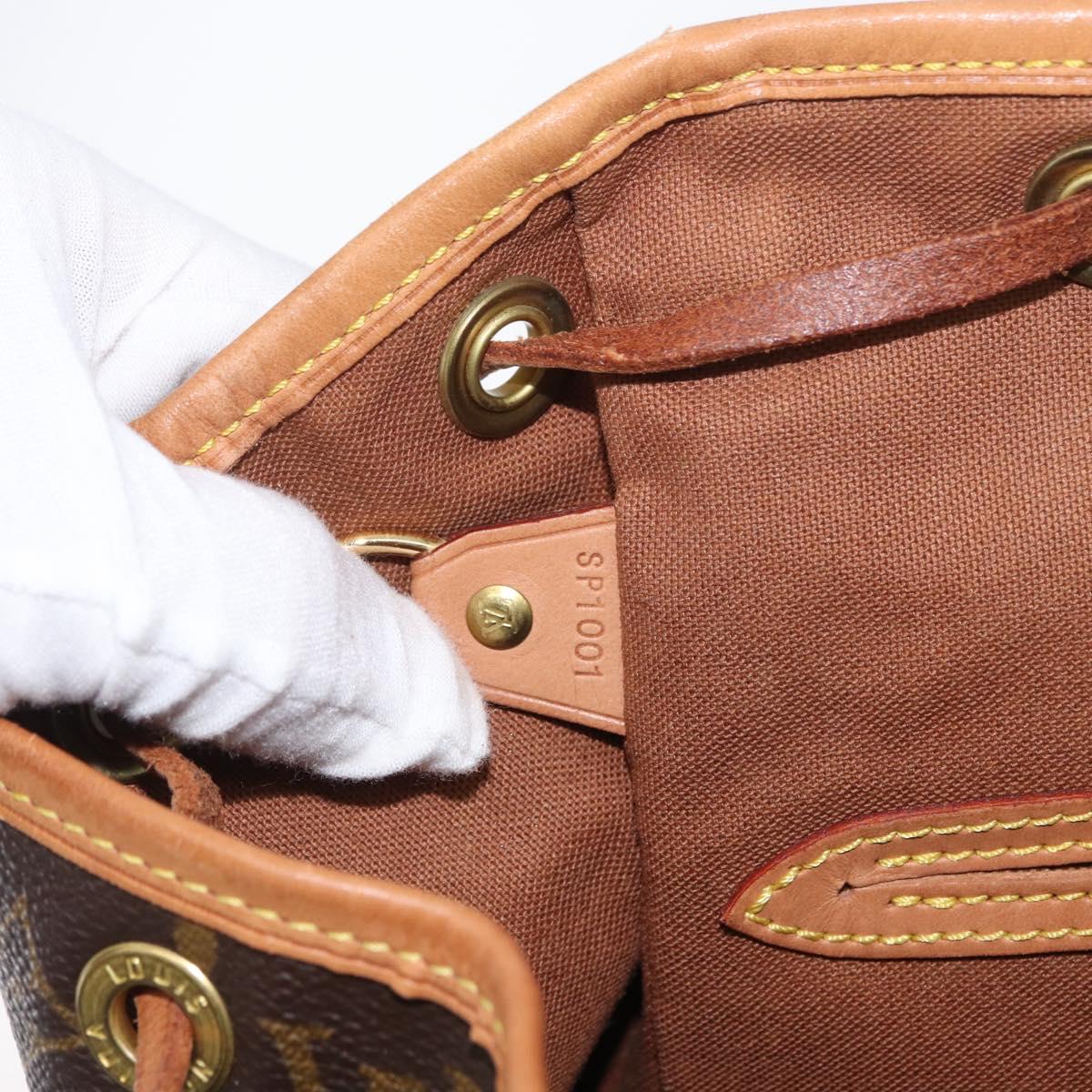 LOUIS VUITTON Monogram Montsouris MM Backpack M51136 LV Auth LNZ990A