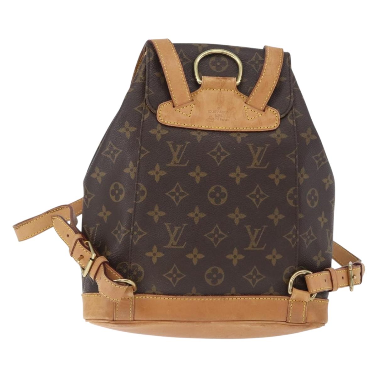 LOUIS VUITTON Monogram Montsouris MM Backpack M51136 LV Auth LNZ990A