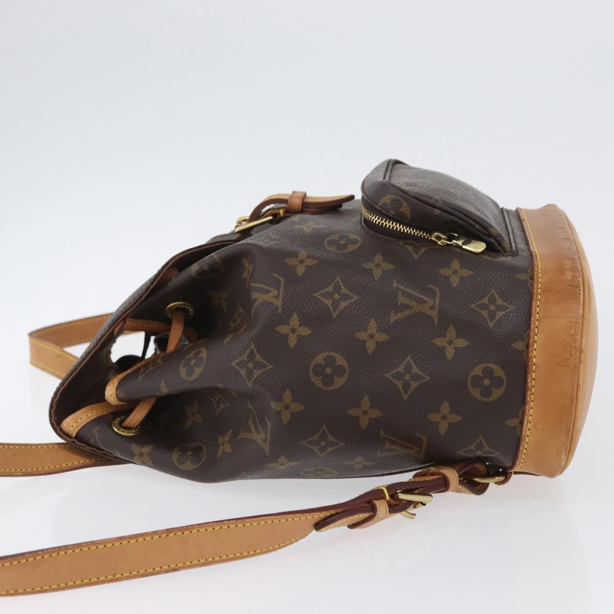 LOUIS VUITTON Monogram Montsouris MM Backpack M51136 LV Auth LNZ990A