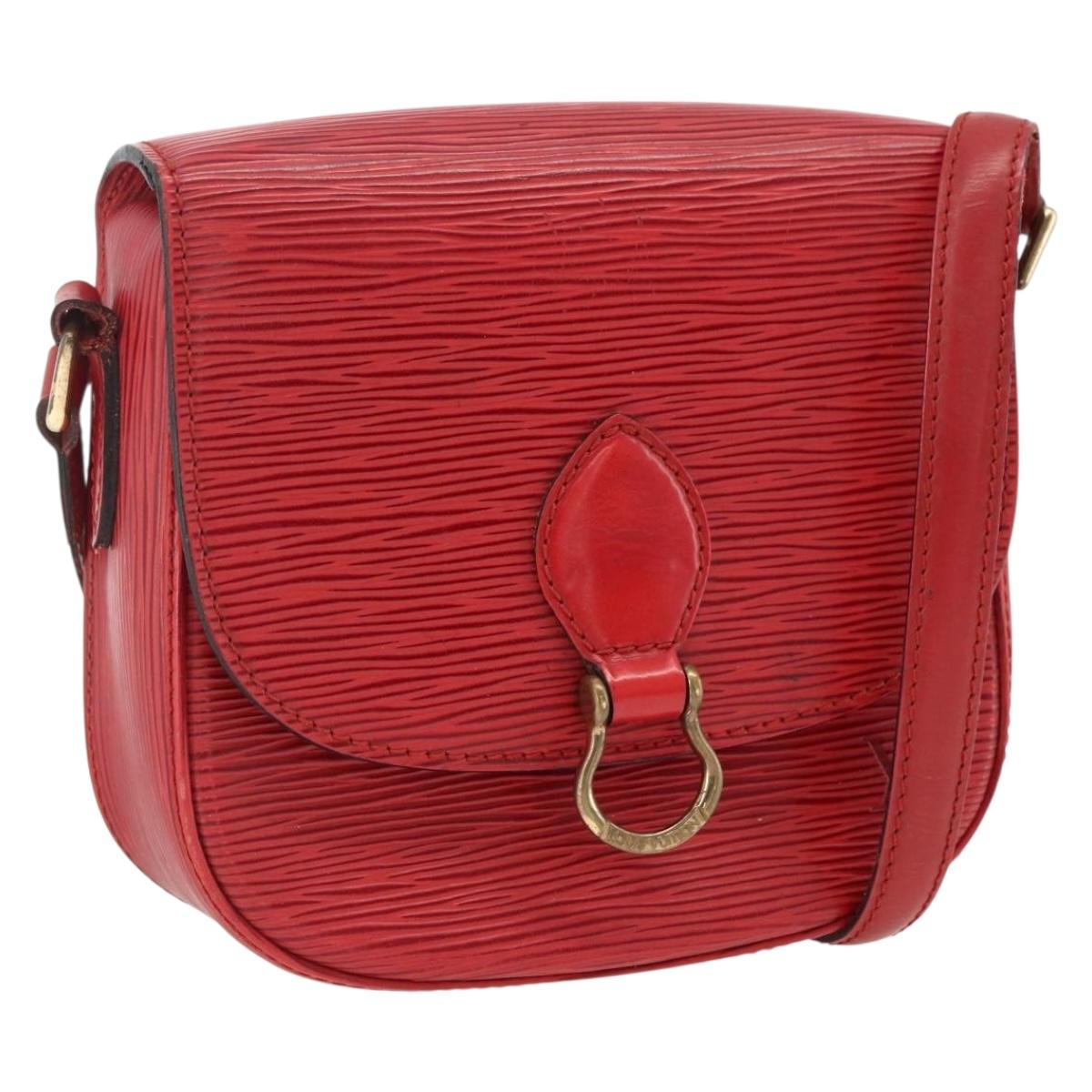 LOUIS VUITTON Epi Saint Cloud PM Shoulder Bag Red M52217 LV Auth LNZ995