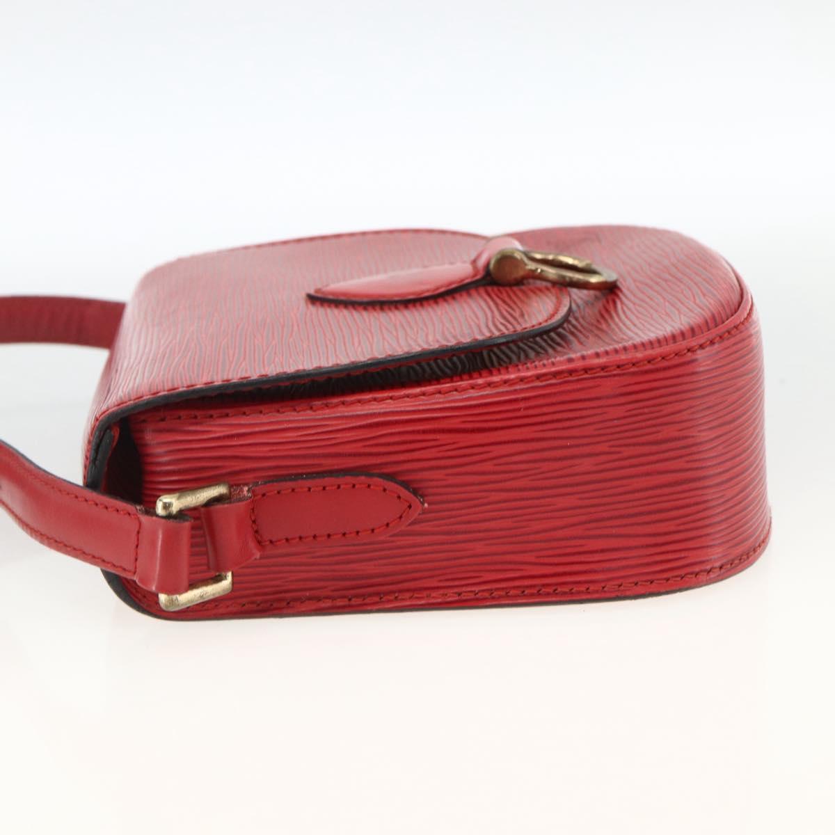 LOUIS VUITTON Epi Saint Cloud PM Shoulder Bag Red M52217 LV Auth LNZ995