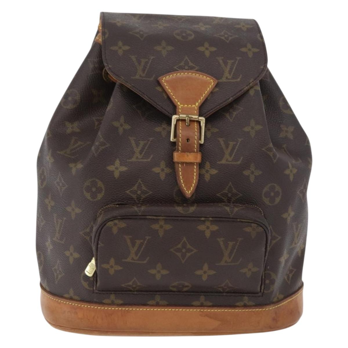 LOUIS VUITTON Monogram Montsouris MM Backpack M51136 LV Auth LNZ999A