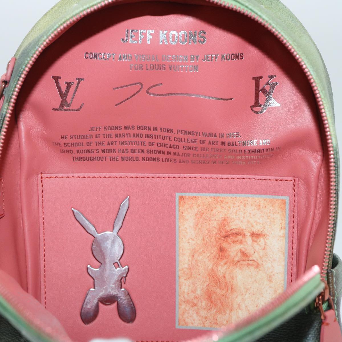 LOUIS VUITTON Masters Collection DaVinci PalmSprings Backpack M43375 Auth 67487SM