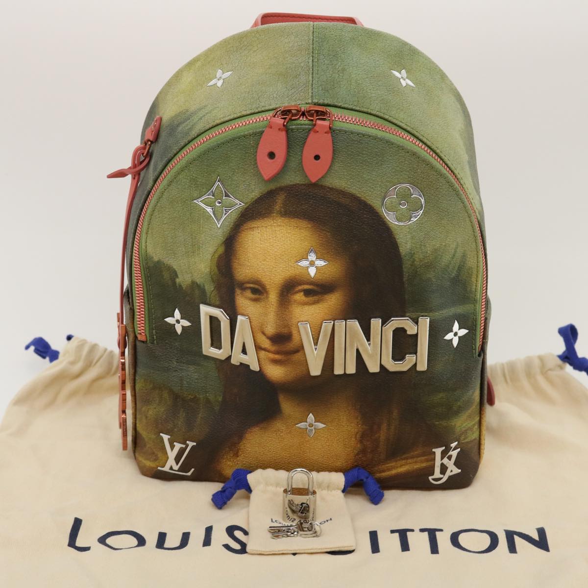LOUIS VUITTON Masters Collection DaVinci PalmSprings Backpack M43375 Auth 67487SM