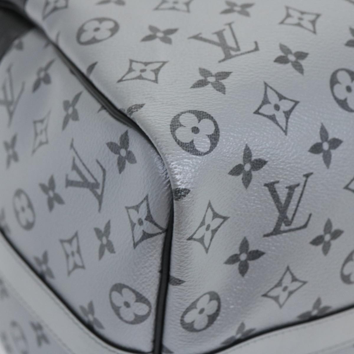 LOUIS VUITTON Eclipse Split Keepall Bandouliere 50 Boston Bag M43817 Auth 67489S