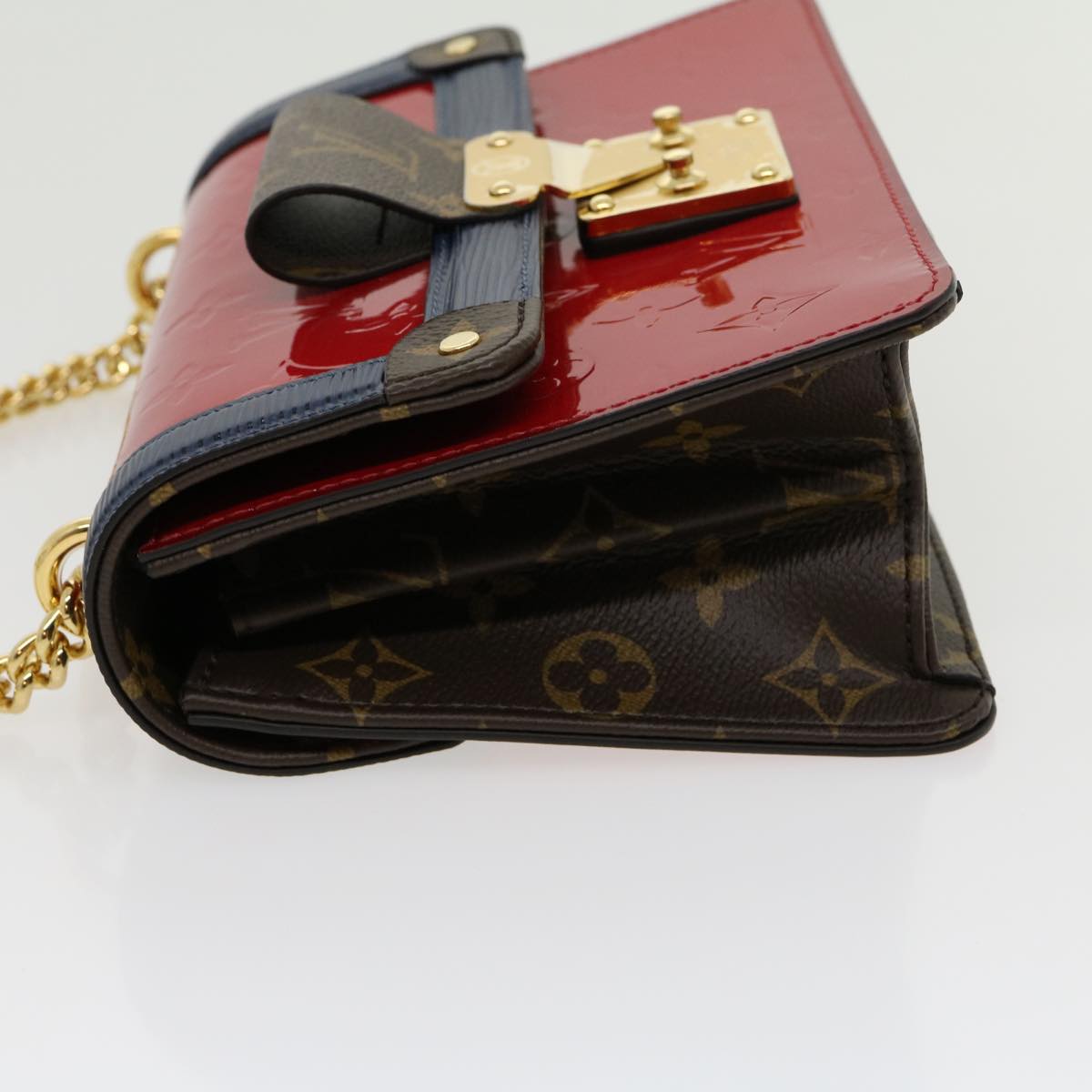 LOUIS VUITTON Vernis Wynwood Shoulder Bag Red scarlet M90517 LV Auth lt554SM
