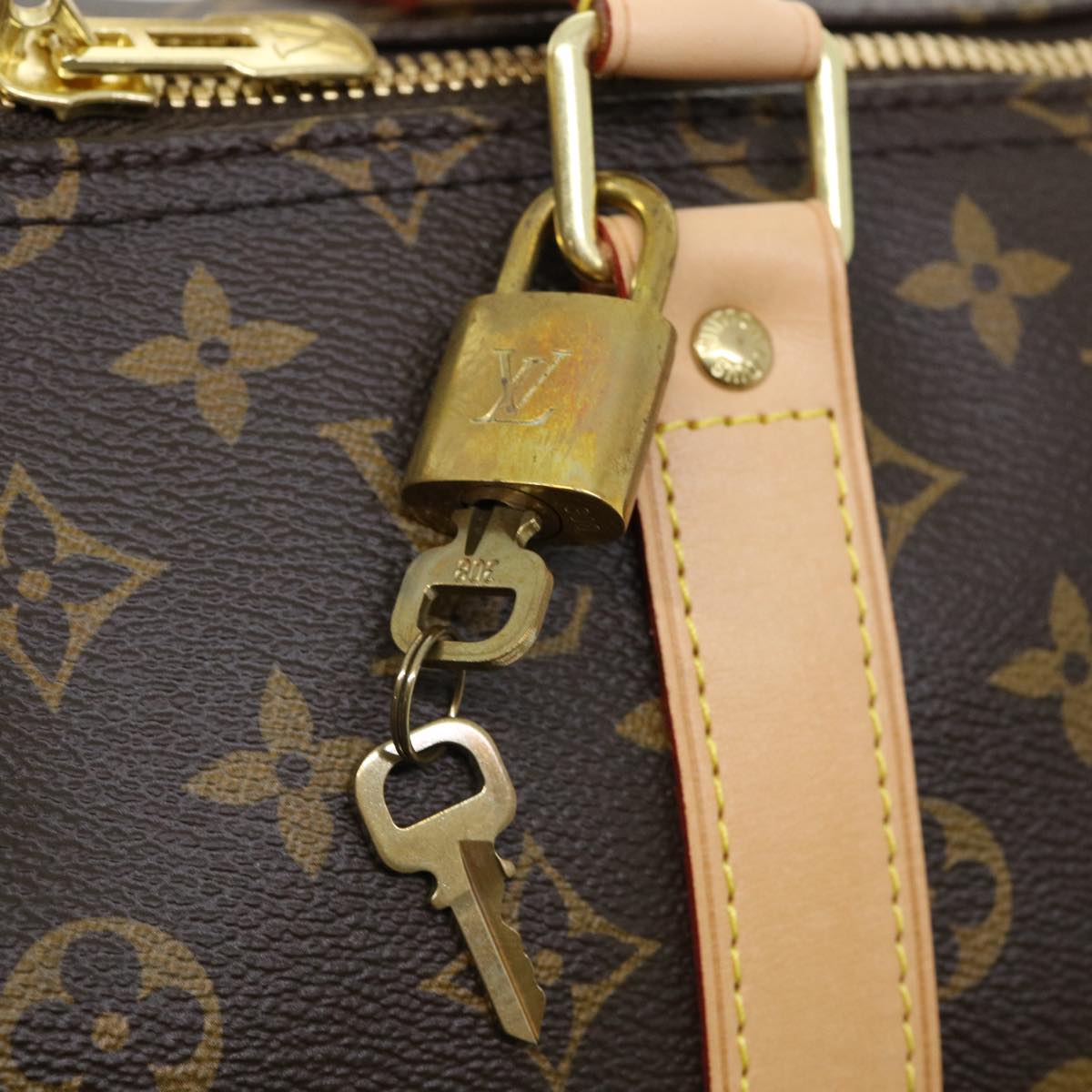 LOUIS VUITTON Monogram split Keepall Bandouliere 50 Boston Bag M43861 67497S