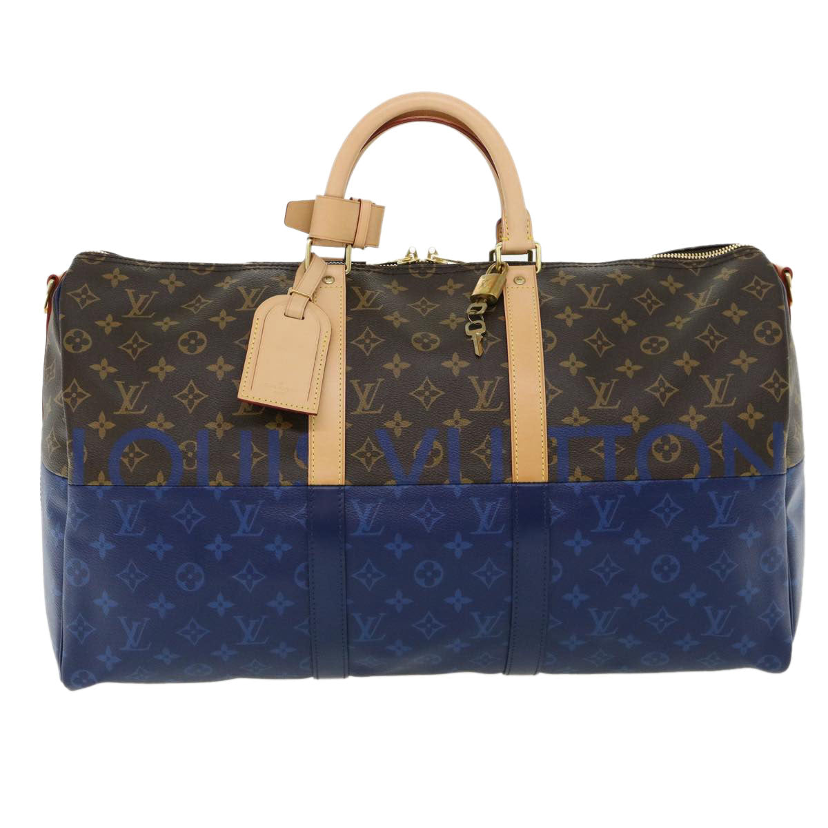 LOUIS VUITTON Monogram split Keepall Bandouliere 50 Boston Bag M43861 67497S