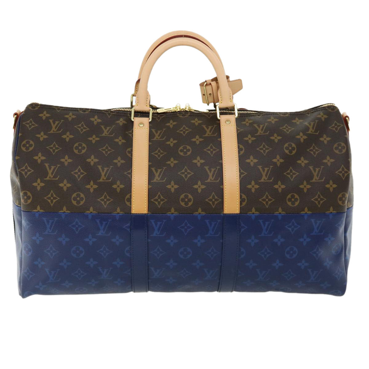 LOUIS VUITTON Monogram split Keepall Bandouliere 50 Boston Bag M43861 67497S