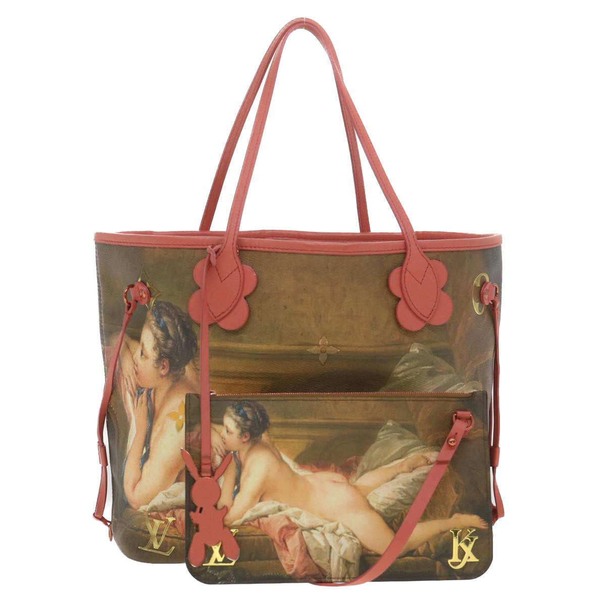 LOUIS VUITTON Masters Collection Neverfull MM Tote BOUCHER Pink M43357 LV 67499SAM