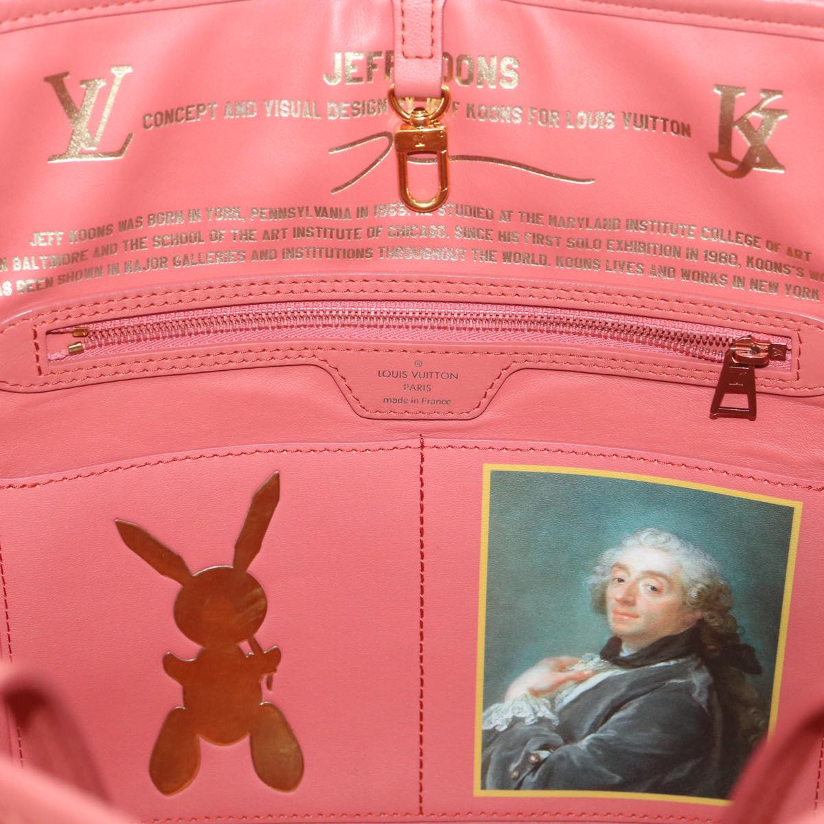 LOUIS VUITTON Masters Collection Neverfull MM Tote BOUCHER Pink M43357 LV 67499SAM