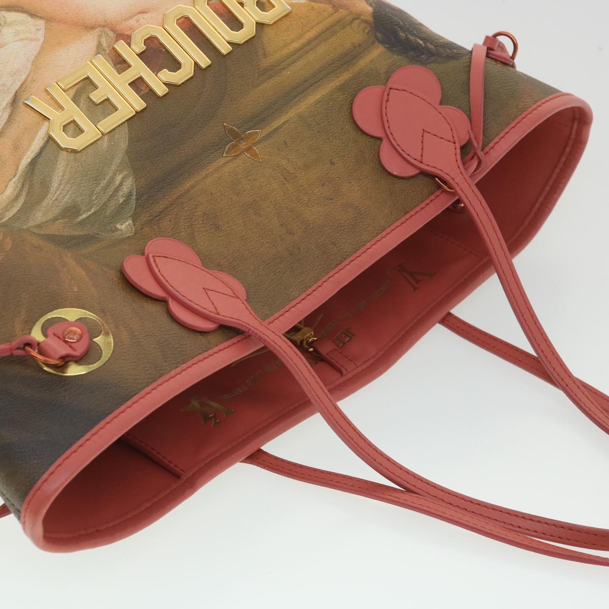 LOUIS VUITTON Masters Collection Neverfull MM Tote BOUCHER Pink M43357 LV 67499SAM