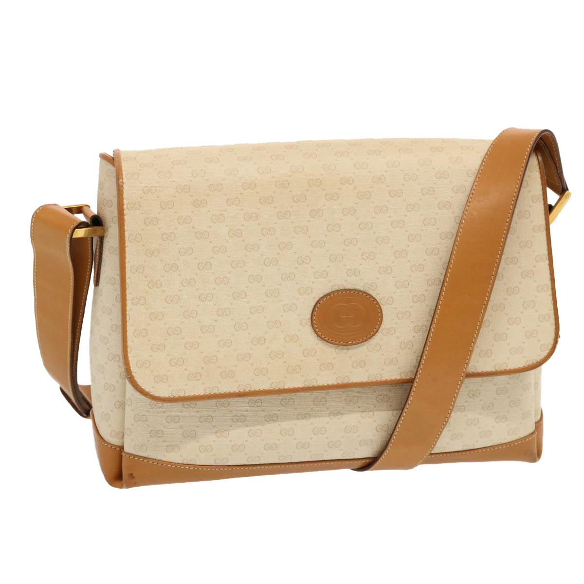 GUCCI Micro GG Supreme Shoulder Bag PVC Beige 001 101 0141 Auth mr026