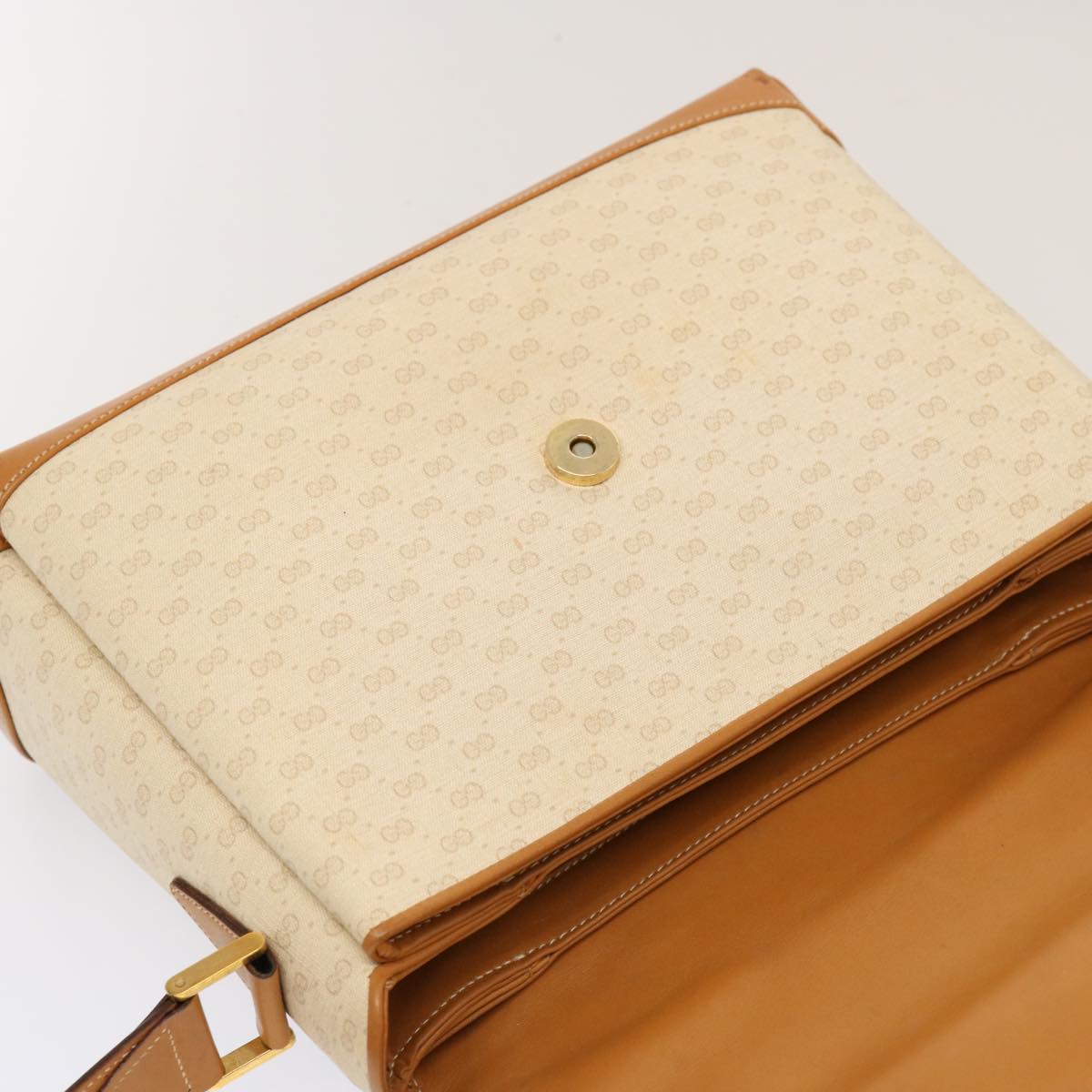 GUCCI Micro GG Supreme Shoulder Bag PVC Beige 001 101 0141 Auth mr026