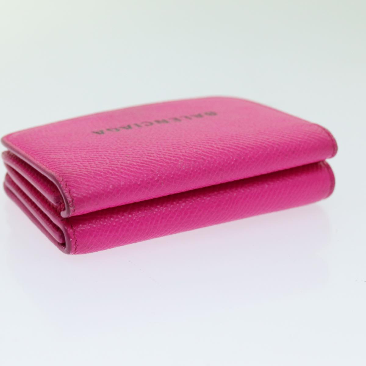 BALENCIAGA Wallet Leather Pink 593813 Auth mr046