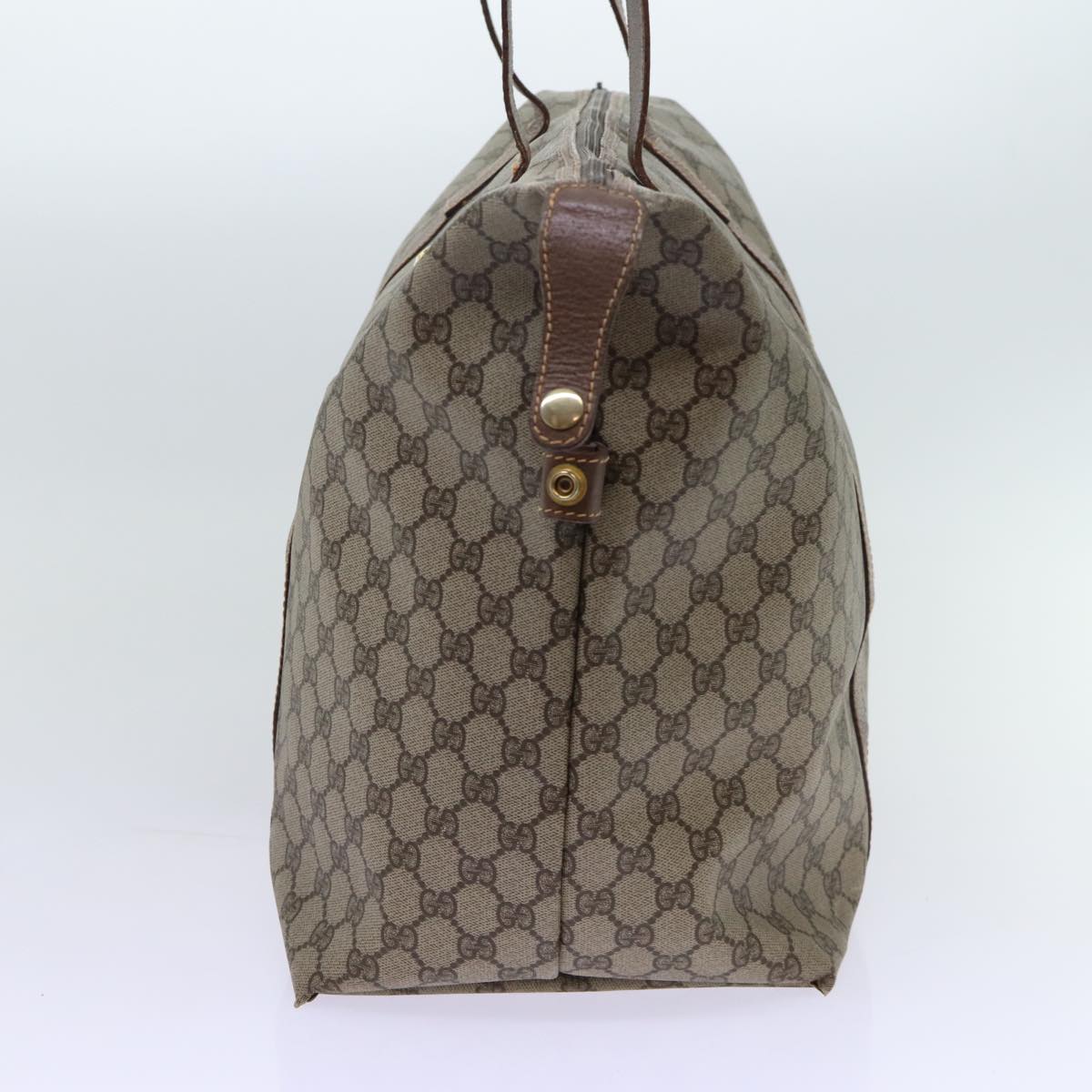 GUCCI GG Canvas Tote Bag PVC Beige Auth mr073