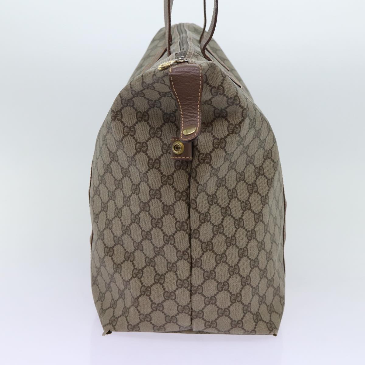 GUCCI GG Canvas Tote Bag PVC Beige Auth mr073