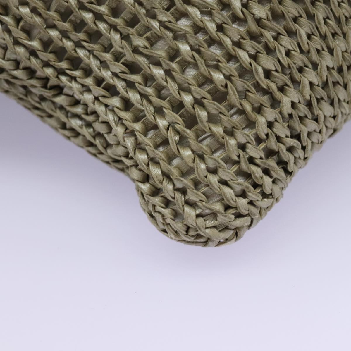 BOTTEGA VENETA Shoulder Bag Leather Beige Auth mr1037