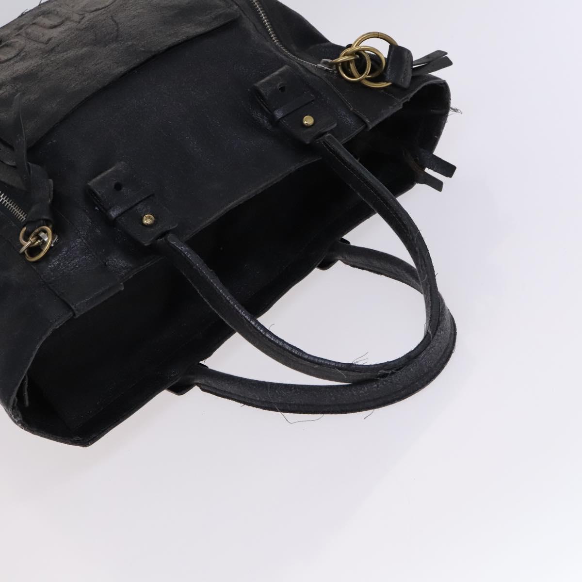 Chloe Hand Bag Leather 3Set Brown Black Auth mr1113