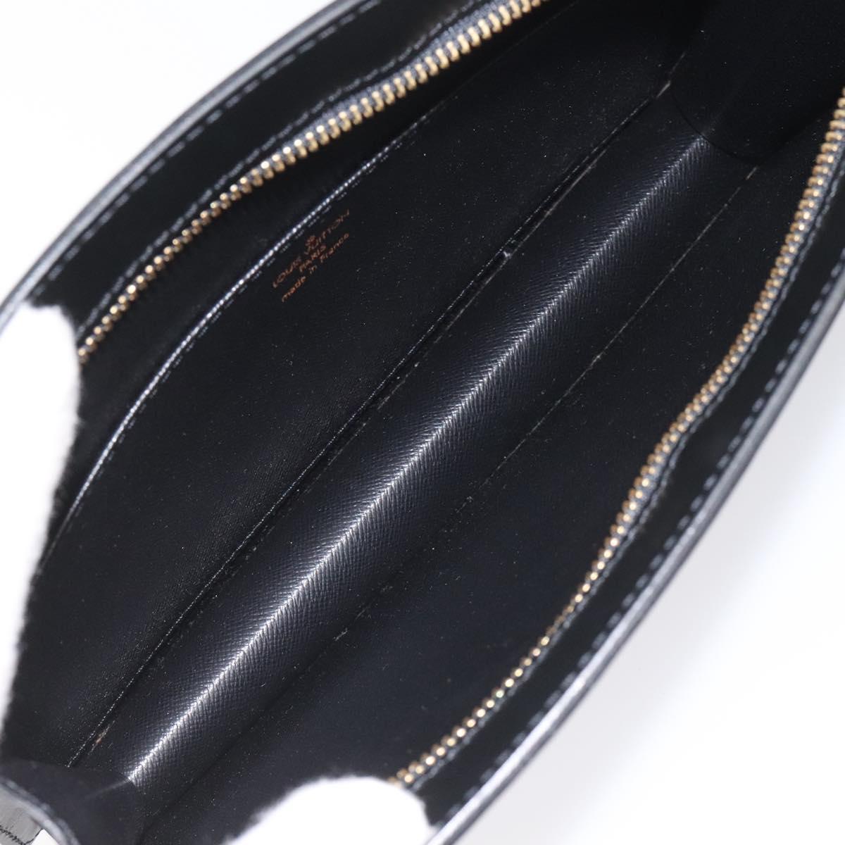 LOUIS VUITTON Epi Pochette Homme Clutch Bag Black Noir M52522 LV Auth mr1120