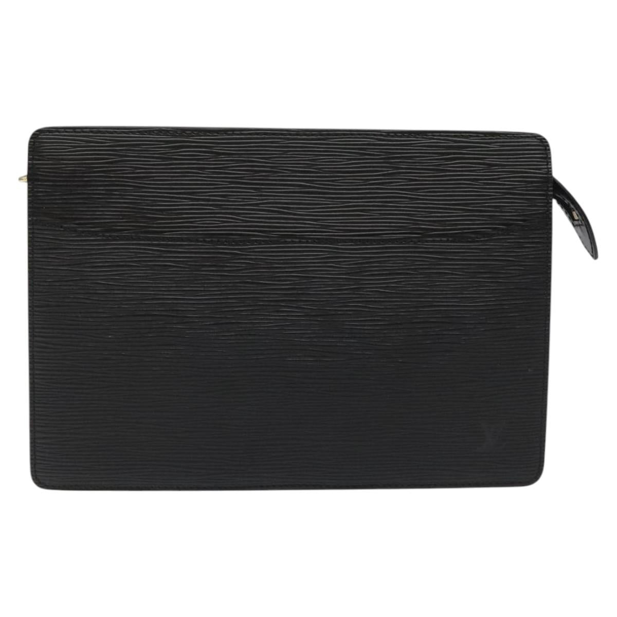 LOUIS VUITTON Epi Pochette Homme Clutch Bag Black Noir M52522 LV Auth mr1120