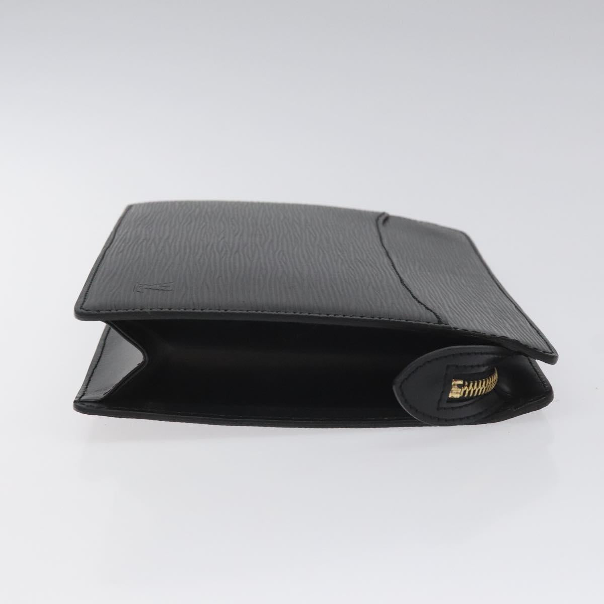 LOUIS VUITTON Epi Pochette Homme Clutch Bag Black Noir M52522 LV Auth mr1120