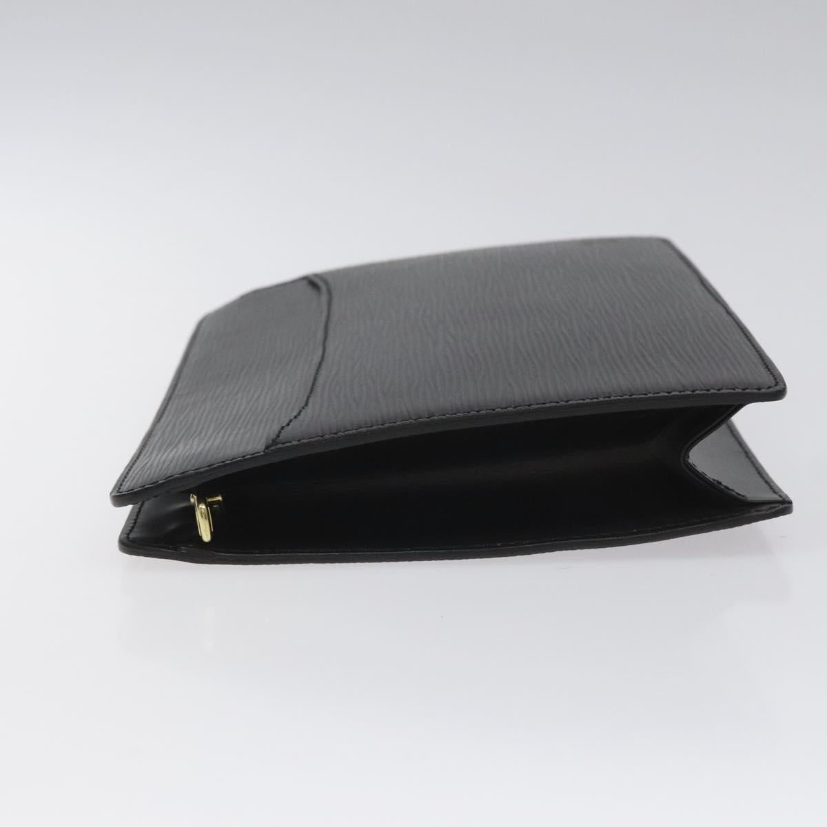 LOUIS VUITTON Epi Pochette Homme Clutch Bag Black Noir M52522 LV Auth mr1120