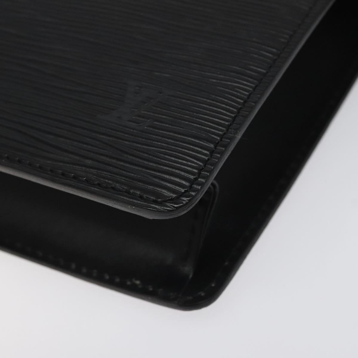 LOUIS VUITTON Epi Pochette Homme Clutch Bag Black Noir M52522 LV Auth mr1120