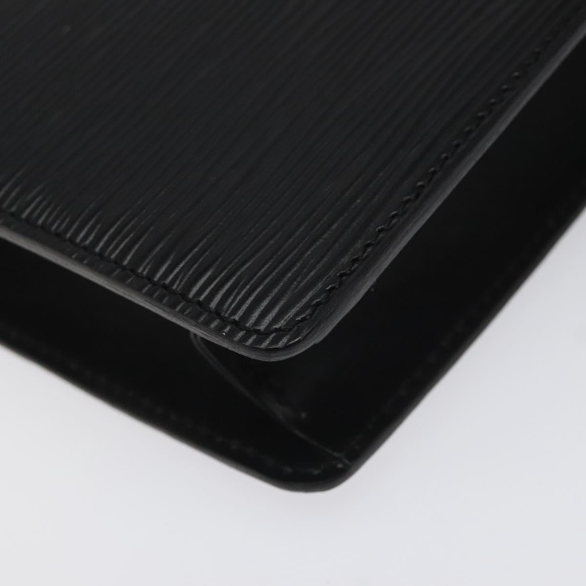 LOUIS VUITTON Epi Pochette Homme Clutch Bag Black Noir M52522 LV Auth mr1120