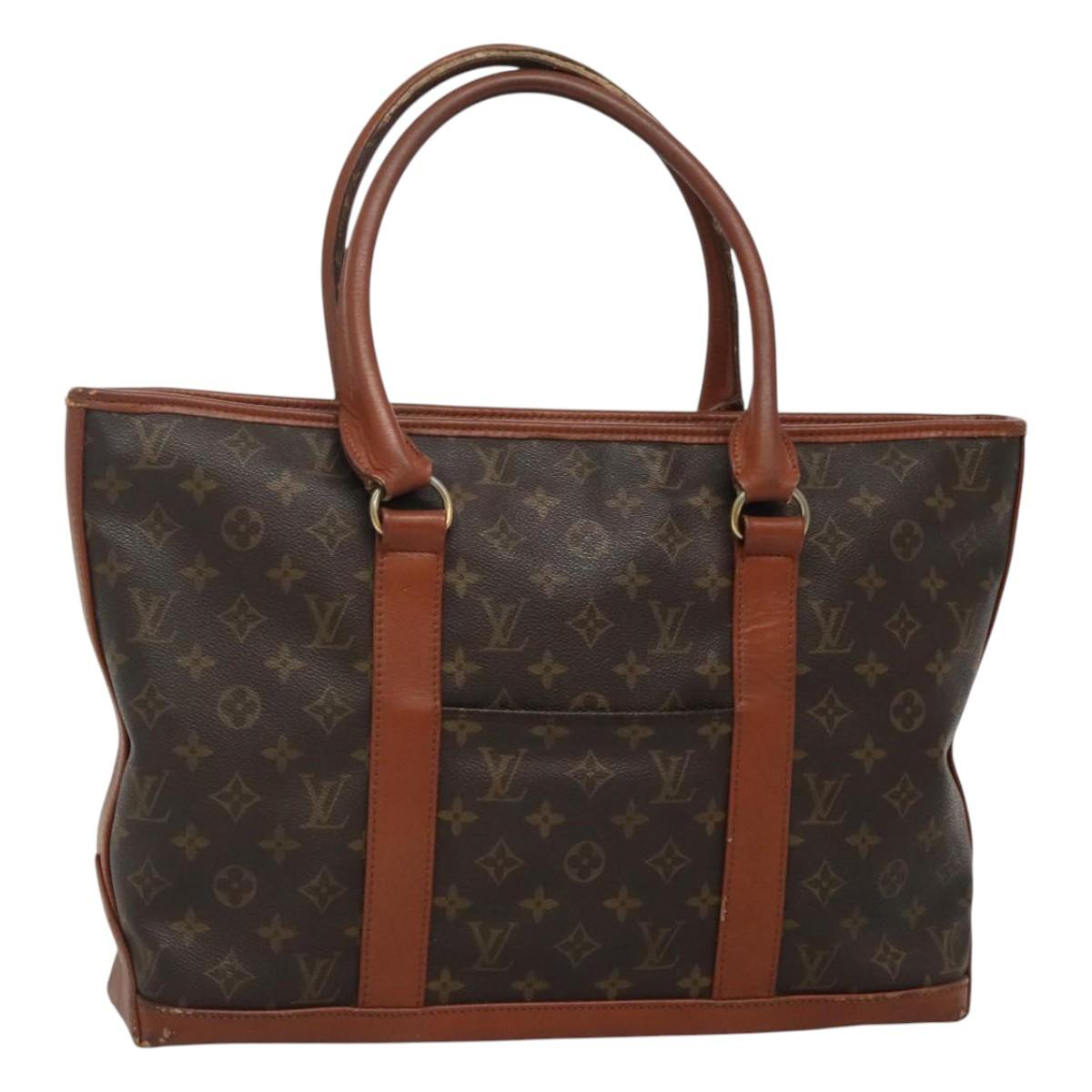 LOUIS VUITTON Monogram Sac Weekend PM Hand Bag M42425 LV Auth mr1128