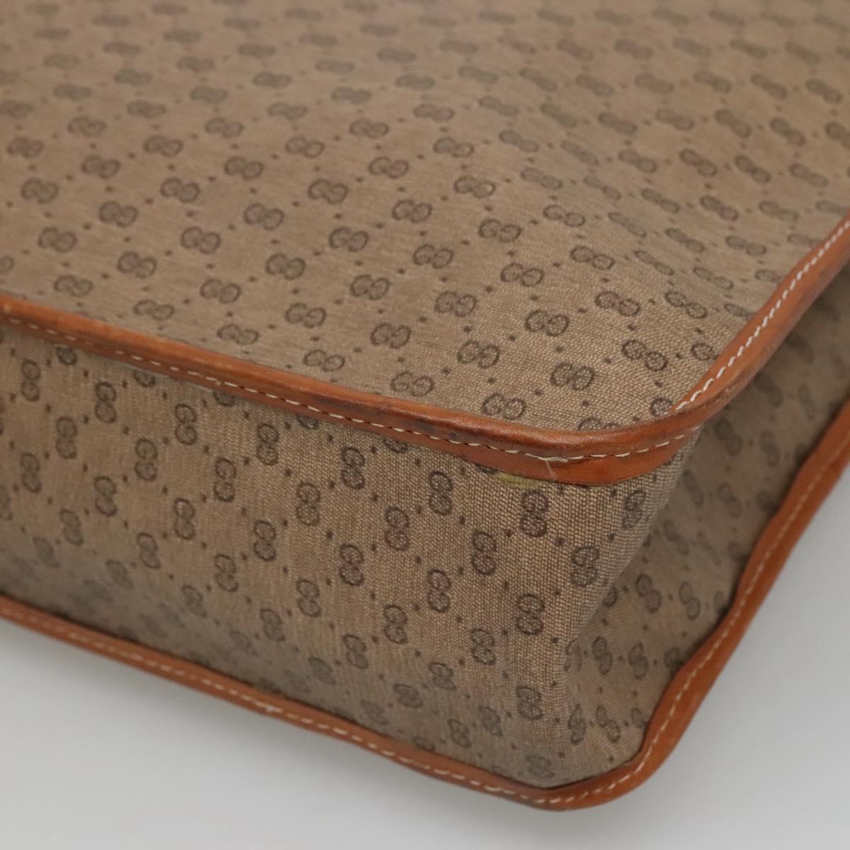 GUCCI Micro GG Supreme Tote Bag PVC Beige Auth mr1148