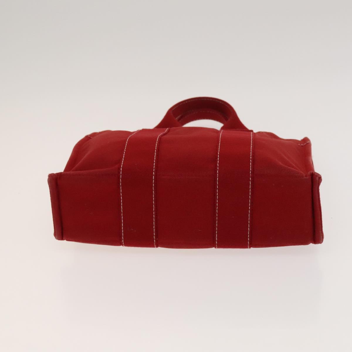 HERMES Fourre Tout Tote Bag Canvas 4Set Brown Gray Red Auth mr1244