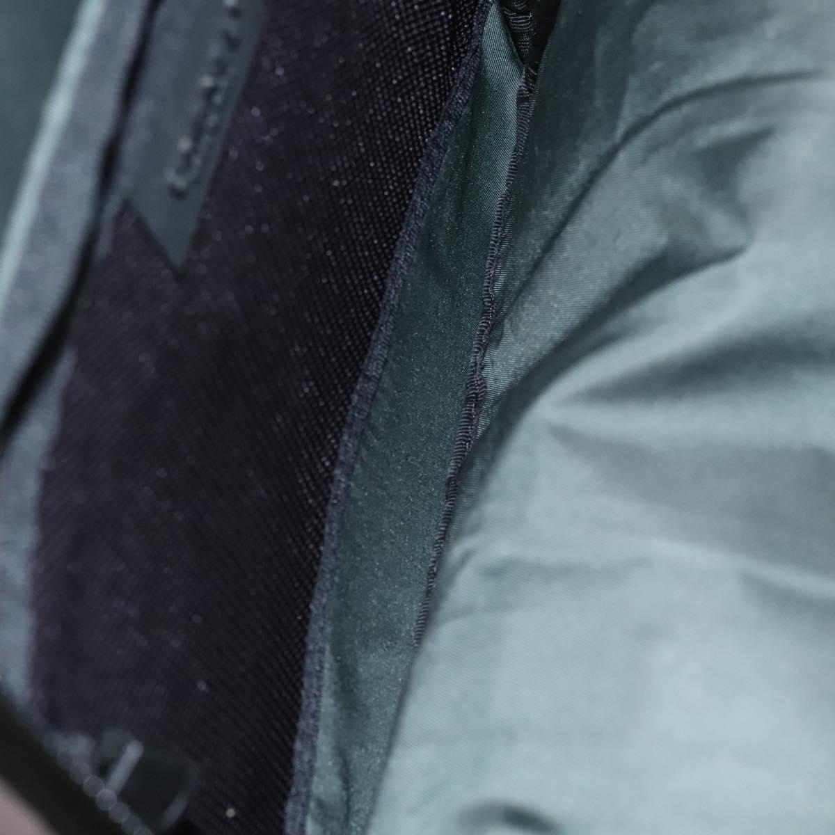 CHANEL Sports Backpack Canvas nylon Green Brown CC Auth mr1265