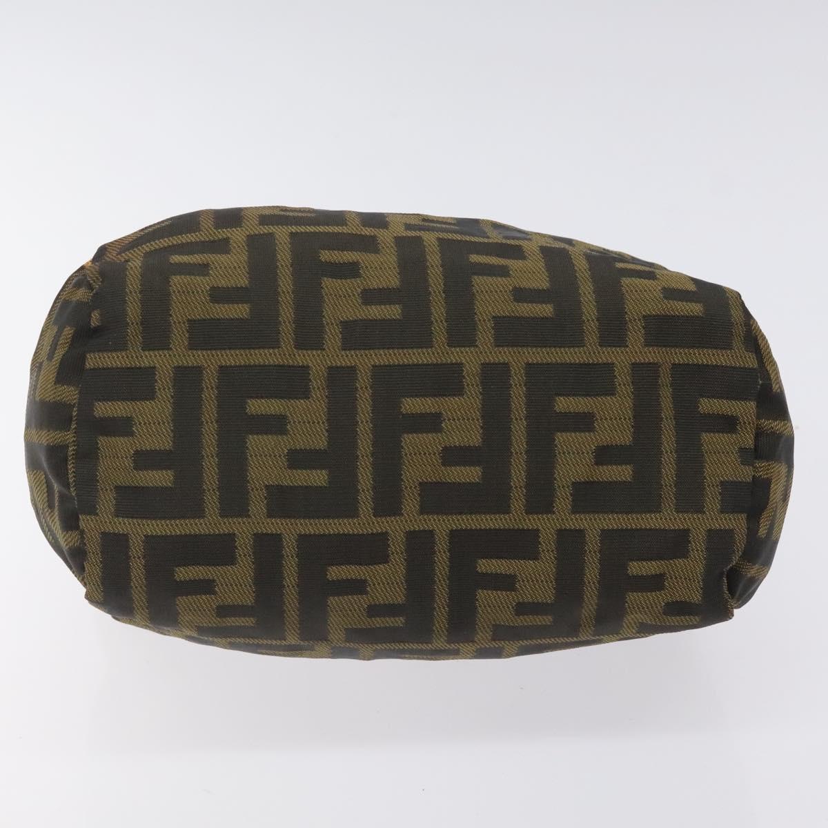 FENDI Zucca Canvas Mini Hand Bag Brown Brown Auth mr1287
