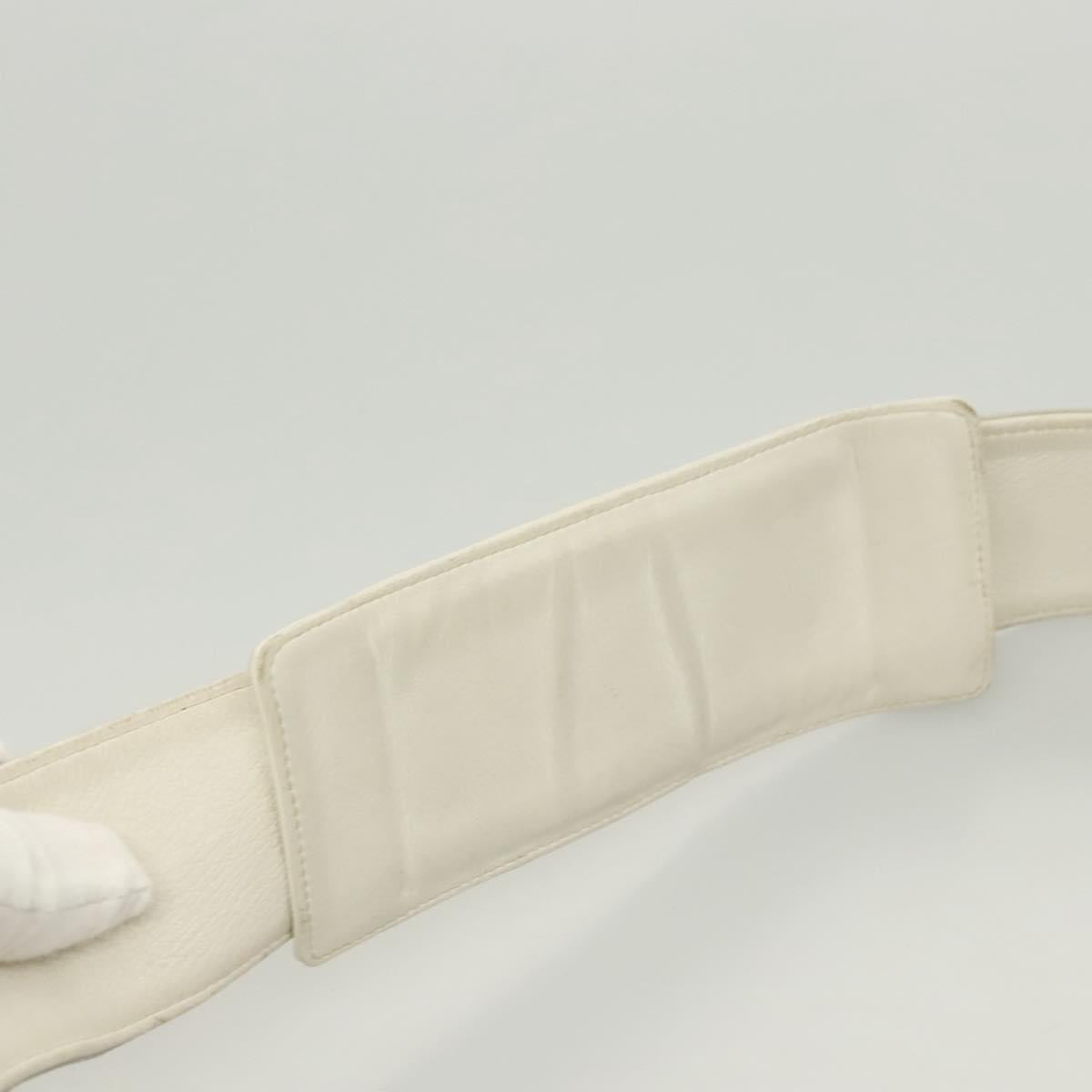 CHANEL Shoulder Bag Canvas Gray Silver CC Auth mr1301