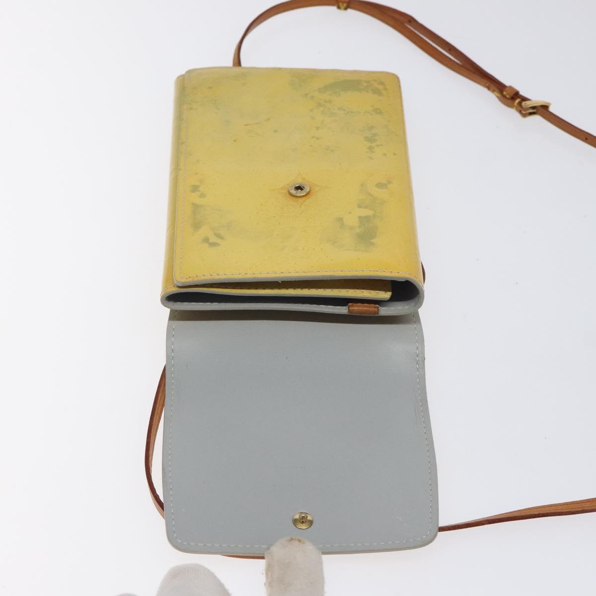 LOUIS VUITTON Monogram Vernis Walker Gris M91031 LV Auth mr1304