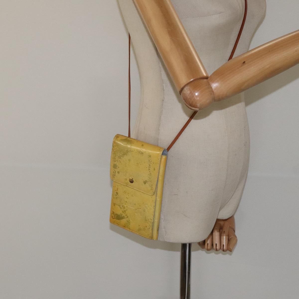 LOUIS VUITTON Monogram Vernis Walker Gris M91031 LV Auth mr1304