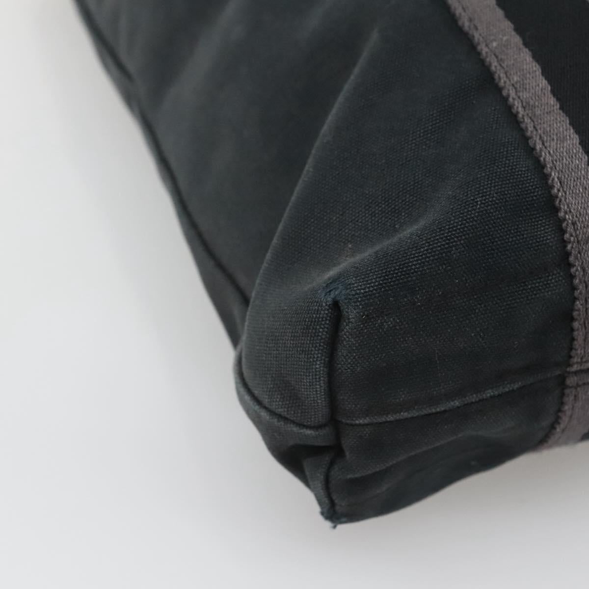 HERMES Fourre Tout Cabas Tote Bag Canvas Black Auth mr1312