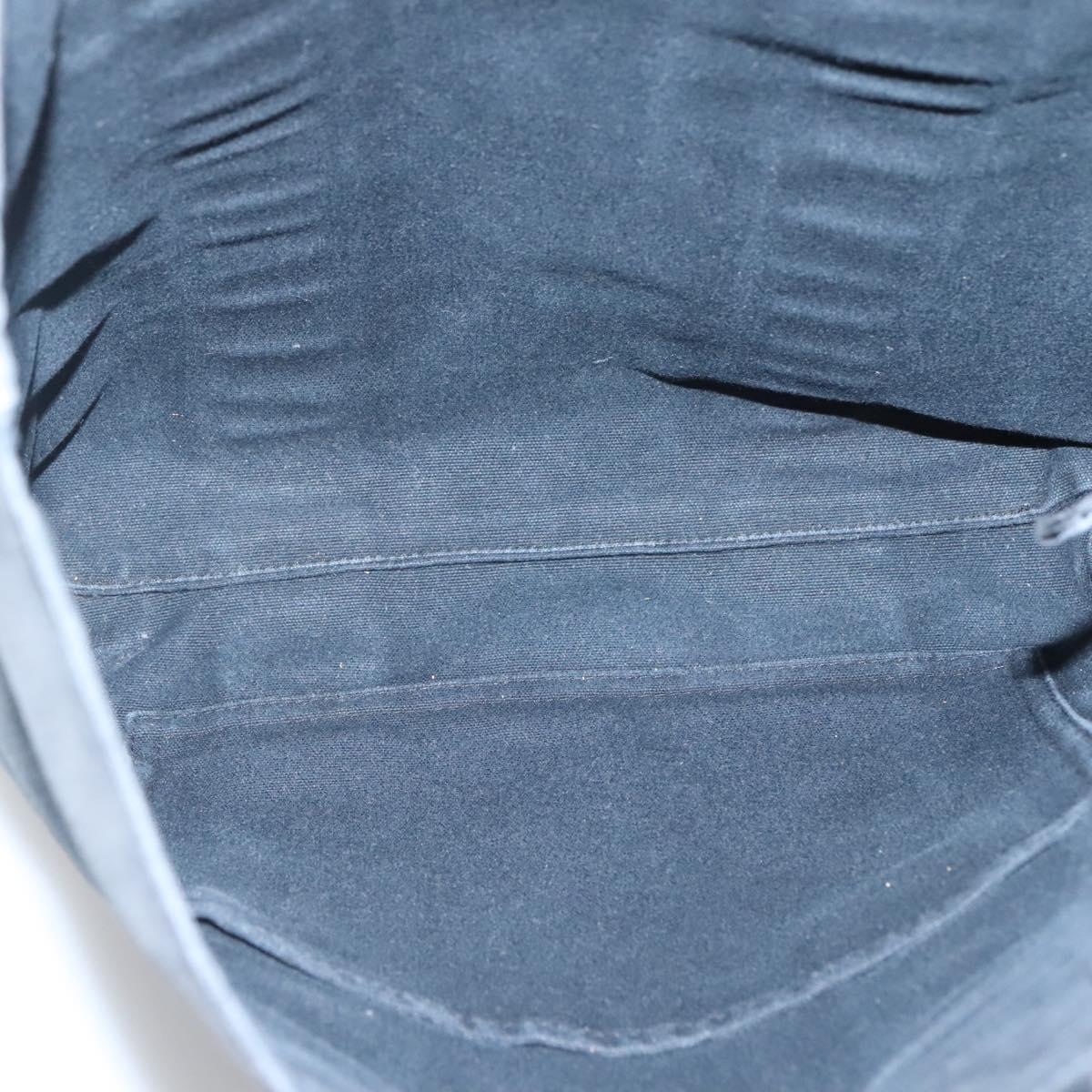 HERMES Fourre Tout Cabas Tote Bag Canvas Black Auth mr1312