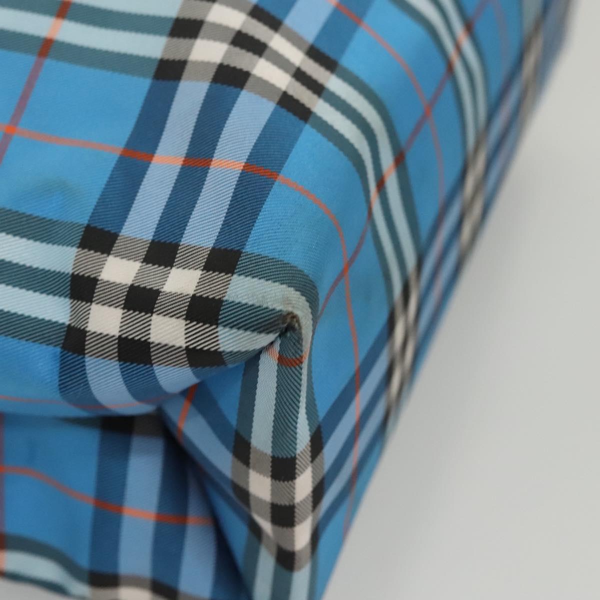 BURBERRY Nova Check Tote Bag Nylon Blue Auth mr1314